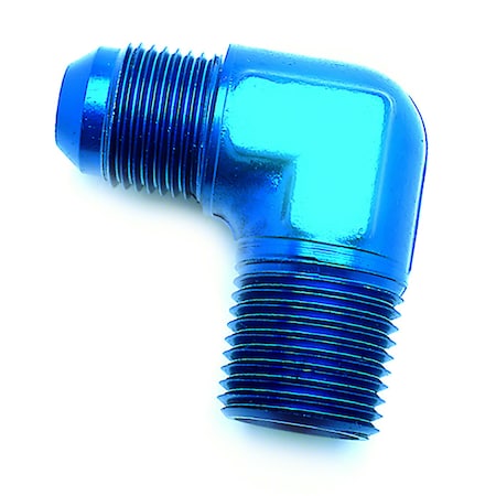 Speedfx ADAPTER FITTING, -6AN X 1/4NPTF 90  BLU ELBOW 560682